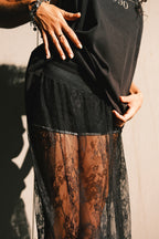 Jupe dentelle noir