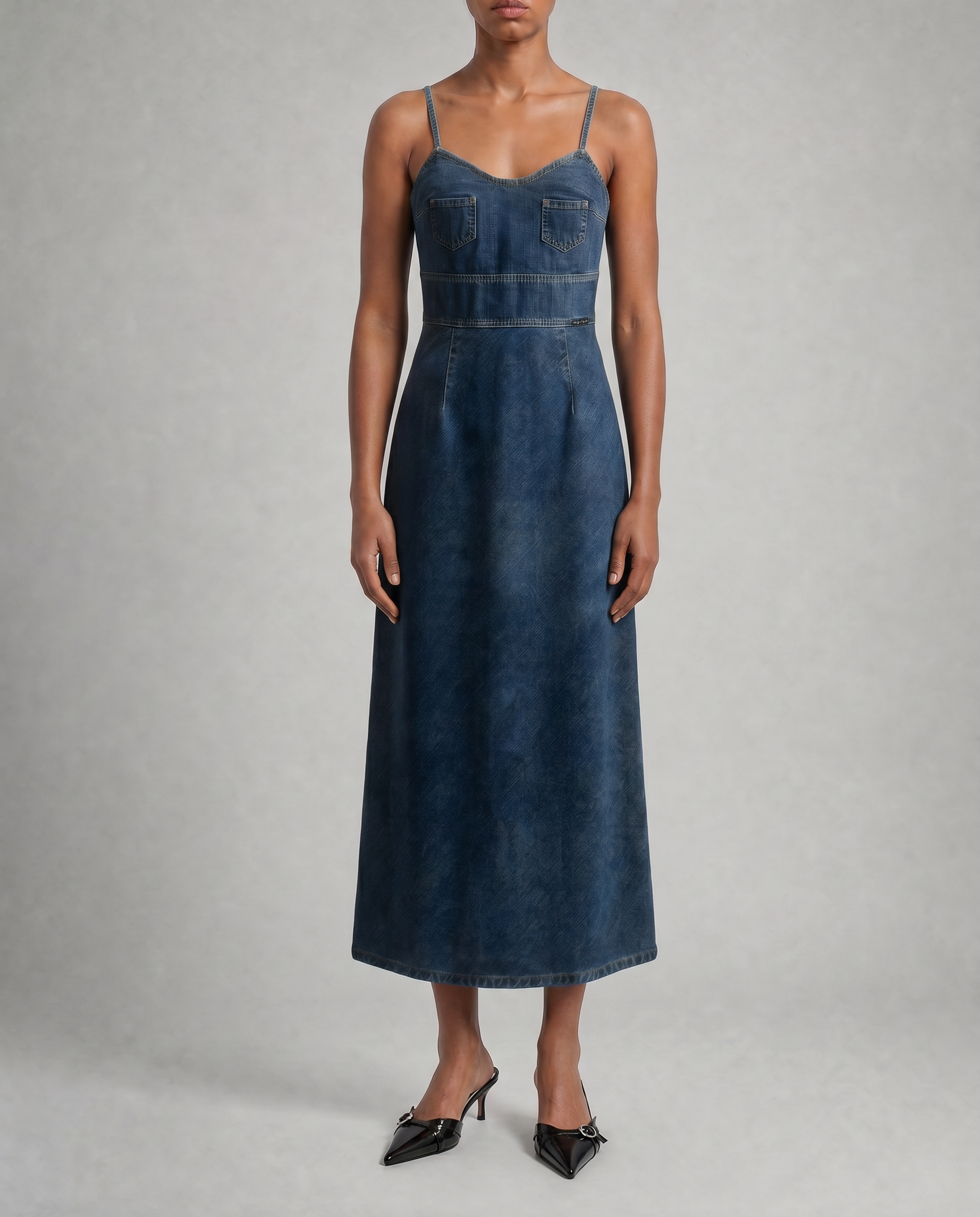 Maxi robe jean Sisley