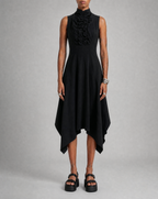 Robe asymétrique noire