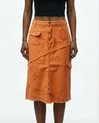 Jupe orange Y2K