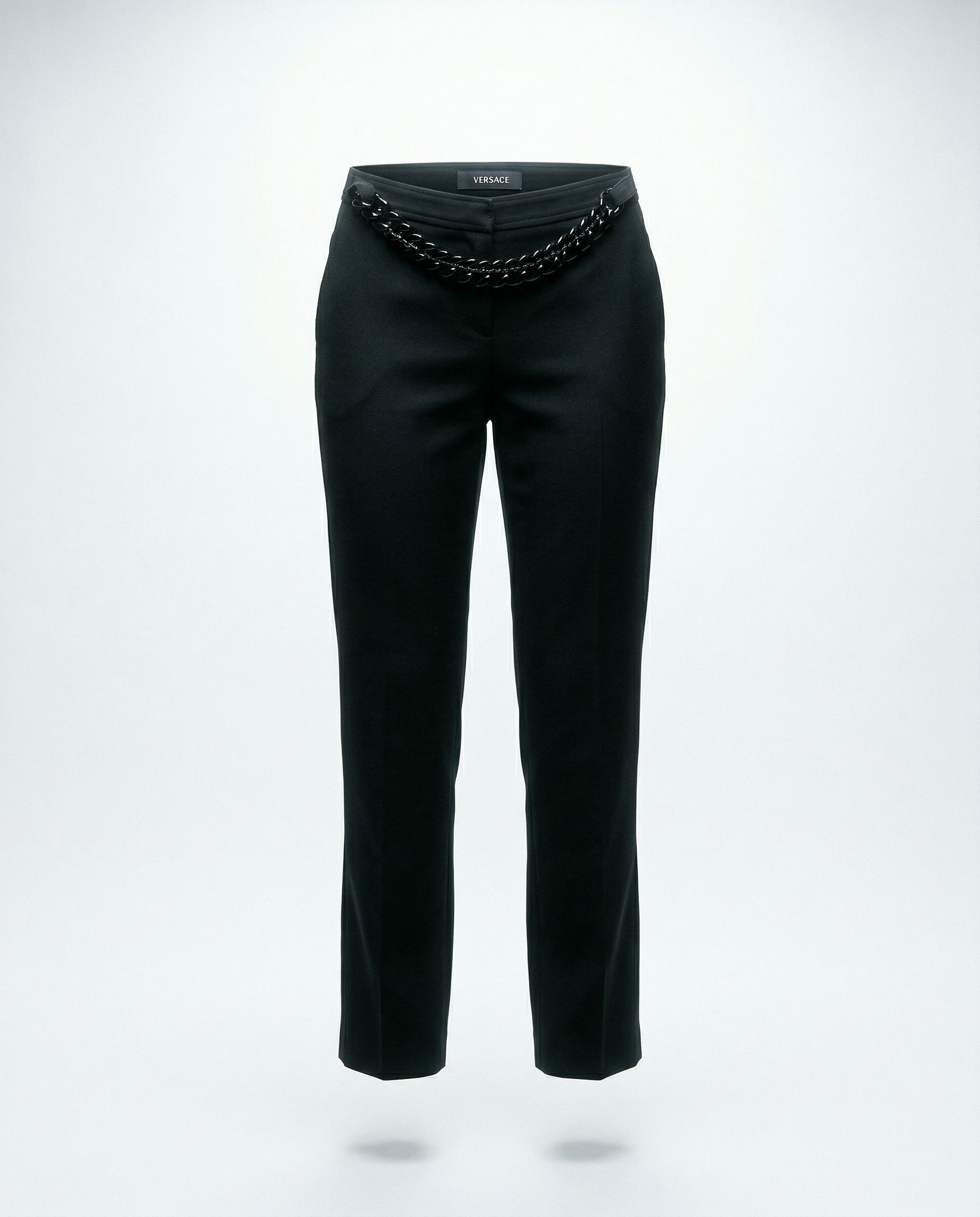 Pantalon type costume à chaîne Versace Couture