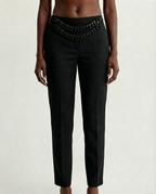Pantalon type costume à chaîne Versace Couture