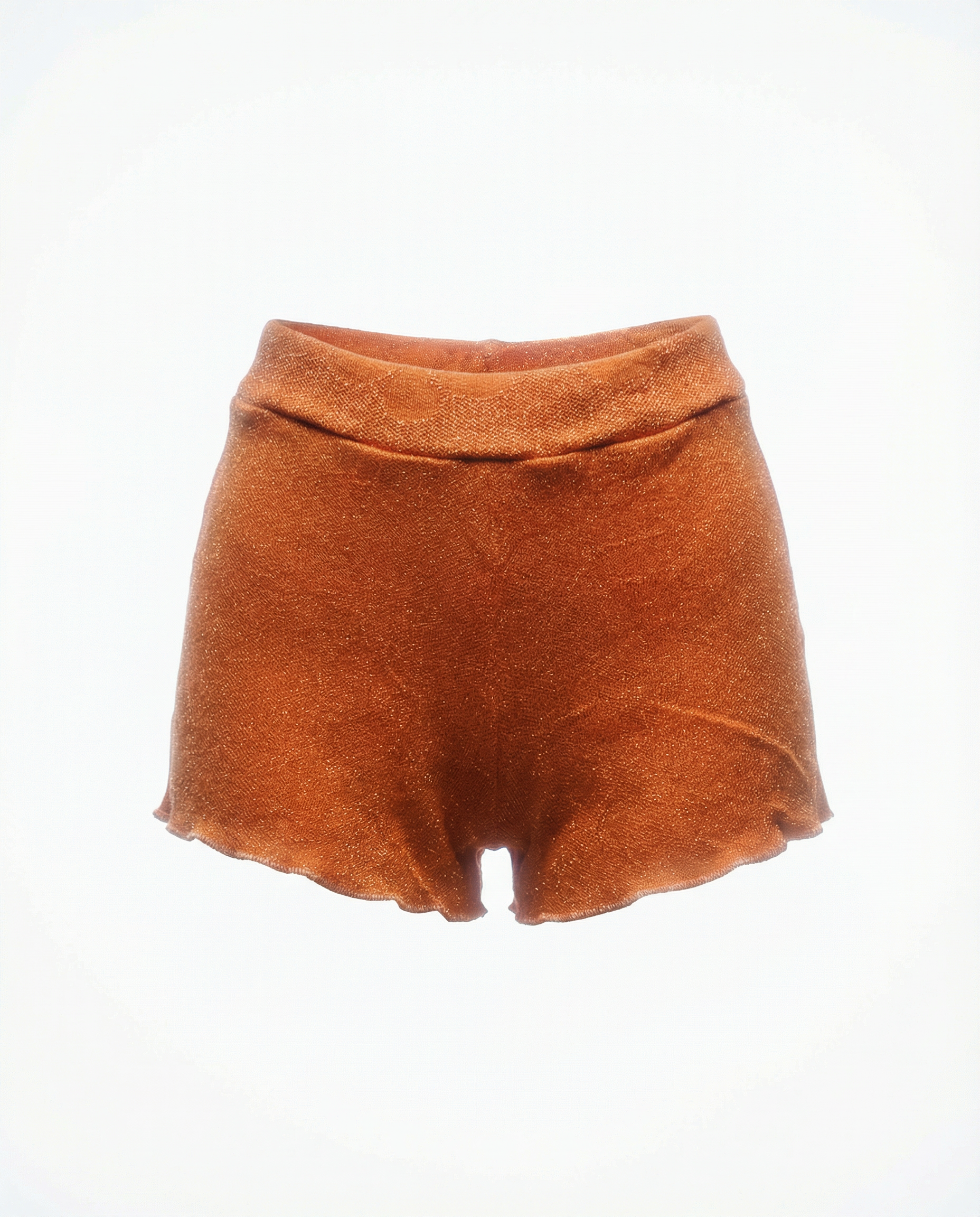Mini short orange strass