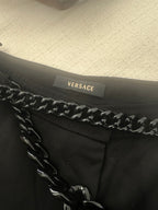 Pantalon type costume à chaîne Versace Couture