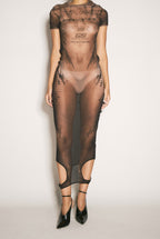 Robe mesh Jean Paul Gaultier x Shayne Oliver