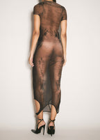 Robe mesh Jean Paul Gaultier x Shayne Oliver